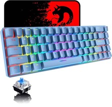 65 Wired Gaming Mechanical Keyboard and Mouse Combo, Mini 68 Keys, RGB Backligh