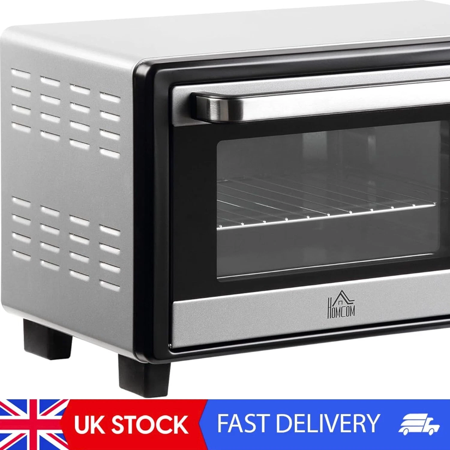 Mini Oven, 16L Countertop Electric Grill, Toaster Oven With Adjustable