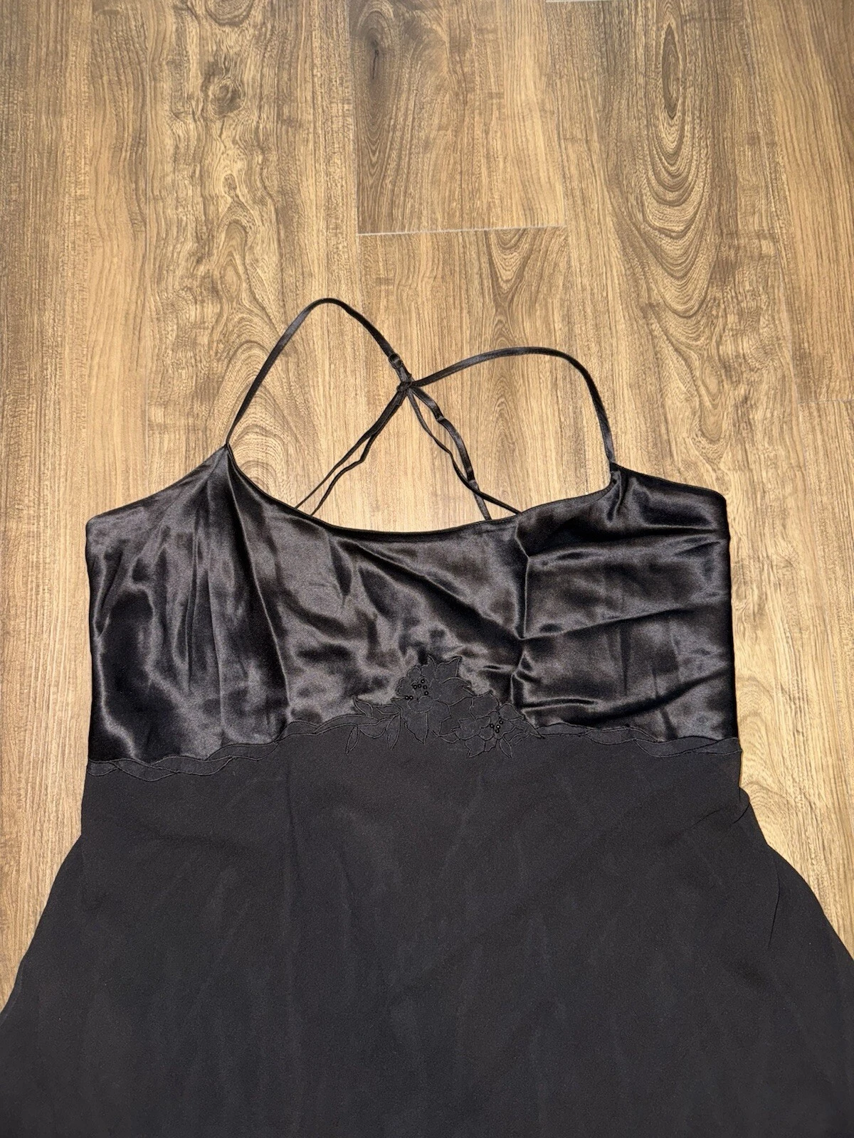 UNDERCOVER Abito slip nero Victoria’s Secret 1999 nuovo senza etichette vintage Medium