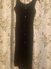 Pretty Little Thing black midi dress size 10