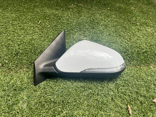 2015-2017 Hyundai Sonata Left Driver Side White Door Mirror With Turn Signal