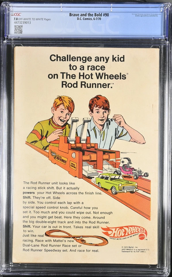 BRAVE AND THE BOLD 90 CGC 7.0 NEAL ADAMS BATMAN DEATH ADAM STRANGE CPR CANDIDATE - Image 2 of 4