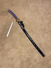 Samurai Sword Replica Blue Handle 42" w/Scabbard