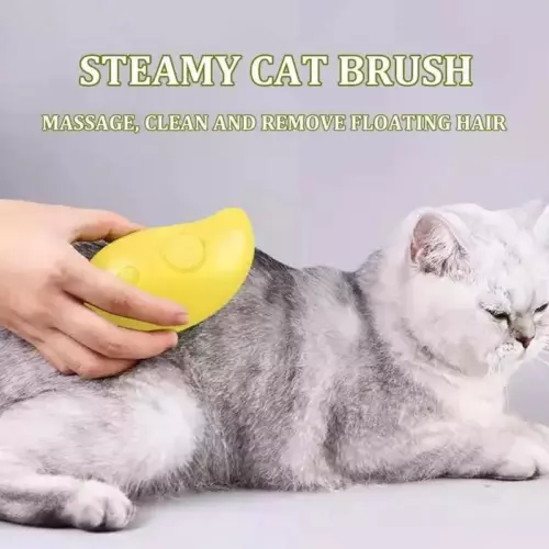 Rechargeable Shedding Hair Spray Hot Steam Easy Pet Grooming Brush for Cat, Dog - Picture 6 of 6