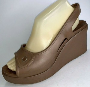 crocs slingback wedge
