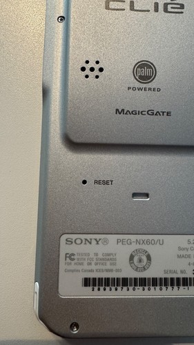 Sony Clie PEG-NX60/U Totalmente funcional sin accesorios, solo dispositivo, batería nueva - Imagen 7 de 9