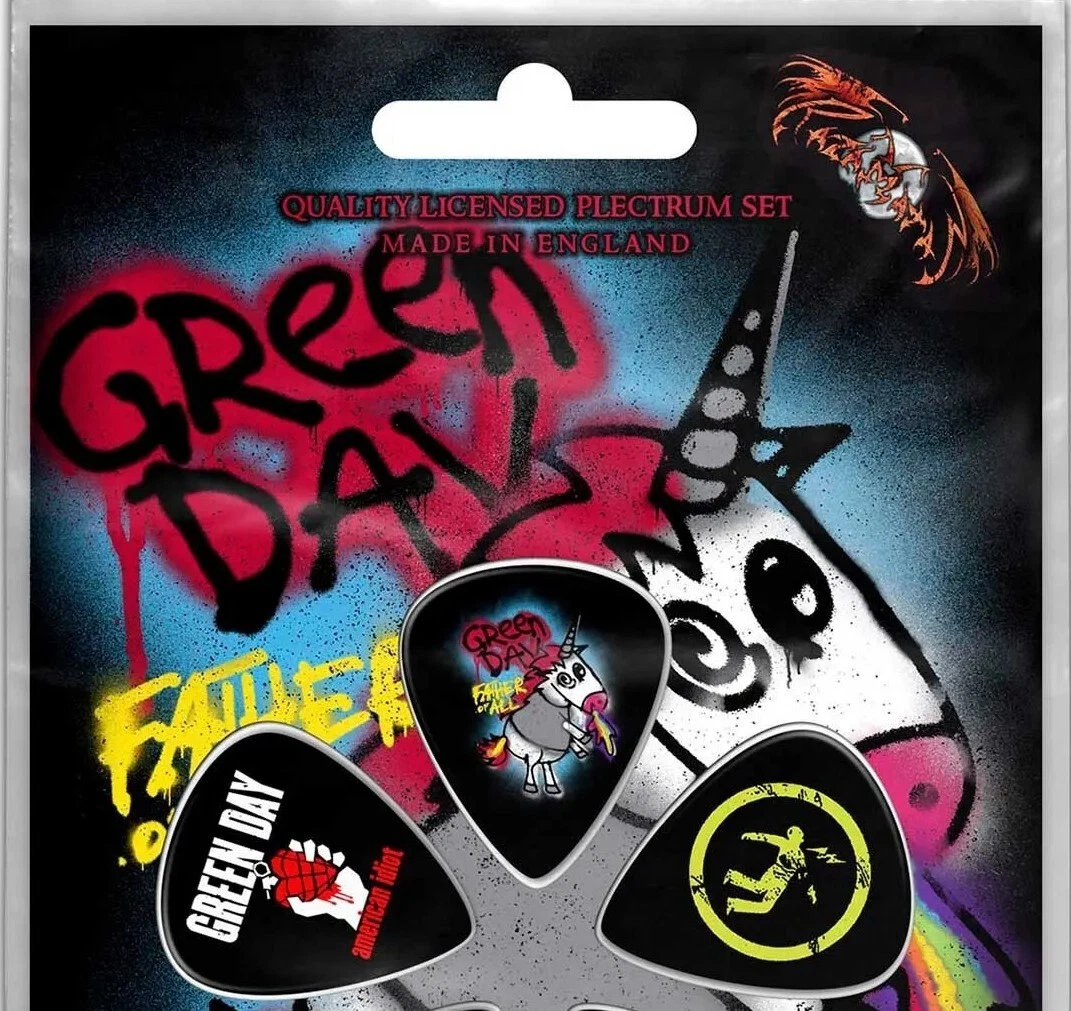 GREEN DAY FATHER OF ALL 1mm Guitar Picks 5 PLECTRUM PACK set of
