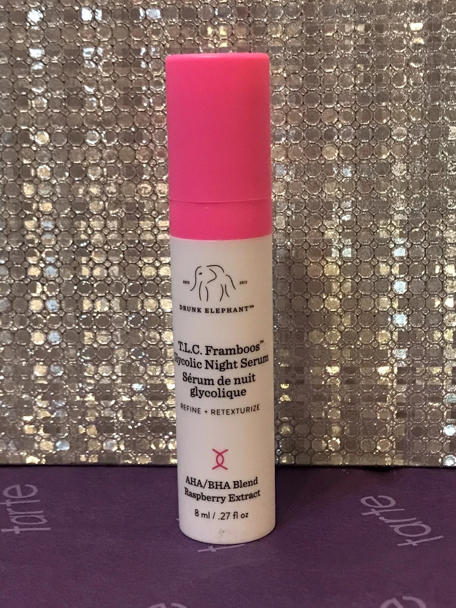 Drunk Elephant T.L.C. Framboos Glycolic Night Serum 8ml Mini Travel Size New
