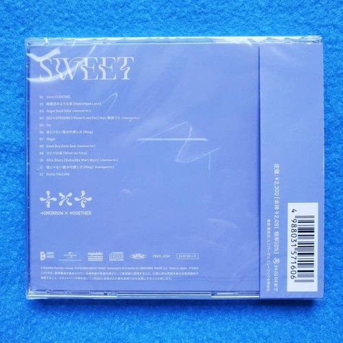 TXT SWEET JP 2nd Album Official CD Japan TOMORROW X TOGETHER pc not included - Picture 10 of 15