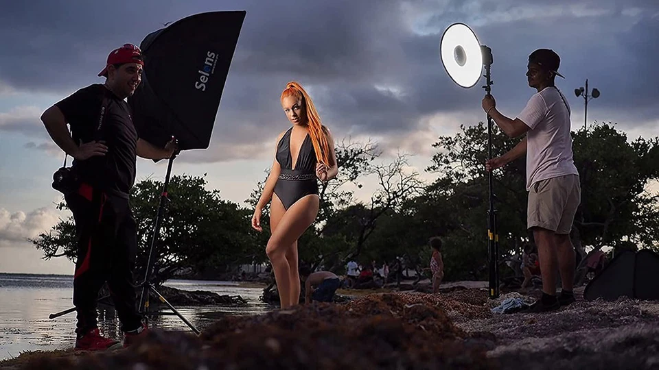 44cm Easy-Fold Flash Round Ring Diffuser Reflector Universal Speedlite Softbox - Image 2 of 4