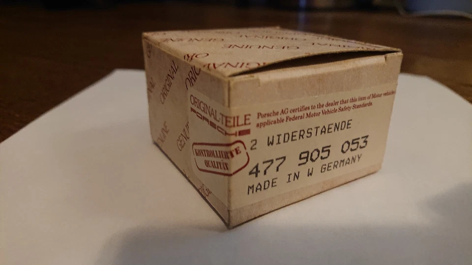 Porsche 944/924 OEM N.O.S Radiator Cooling Fan Resistor 477 905 053 - Image 2 of 4