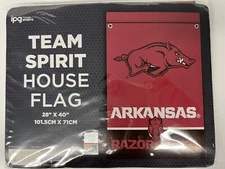 WOW! Arkansas Razorbacks House Flag 28" x 40" by IPG Team Sports FAST FREE SHIP