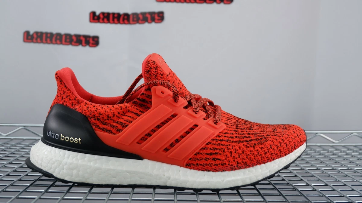 incompleto Larry Belmont Imaginativo NEW Adidas Ultraboost 3.0 Energy Red Size 8 S80635 Ultra Boost Solar White  | eBay