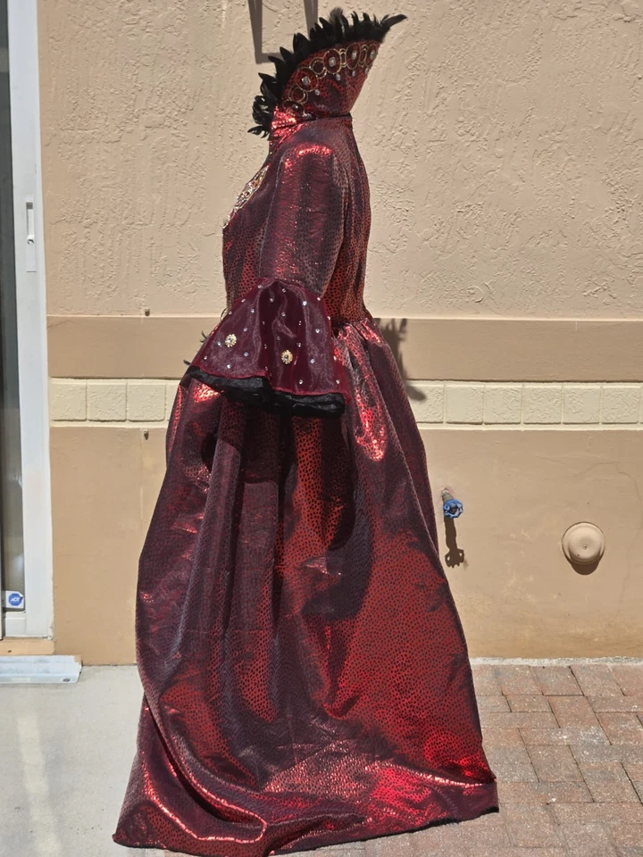 Vestido hecho a mano inspirado en la reina malvada de Once Upon a Time para cosplay talla 22 Foto 2 de 4