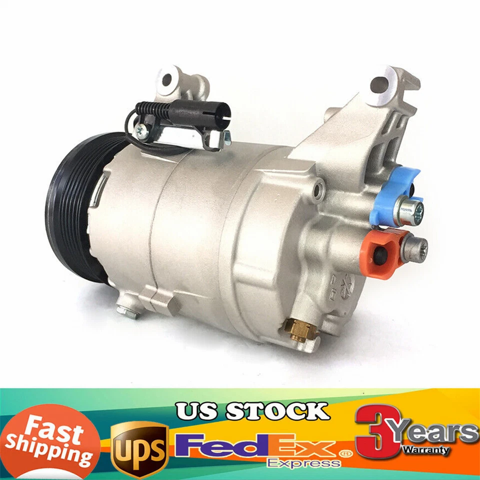 AC A/C Compressor Fit For 2002 2003 2004 2005 2006 Mini Cooper S, Base Hatchback - Изображение 2 из 4