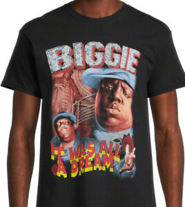 Biggie Smalls Mens T-Shirt Big Hip-Hop 2pac Retro Mens TEE The Notorious B.I.G