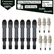 6pcs Ignition Coil and Iridium Spark Plug Kit For 2004-2008 Dodge Durango 3.7L