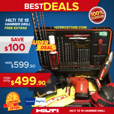 HILTI TE 15 HAMMER DRILL, L@@K 