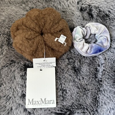MaxMara label-cut Accessories Camel wool&Silk Blend Scrunchie.Sz: OS Fall/Winter m_65e88965c9a2283b3b9a0575.jpg main image 4