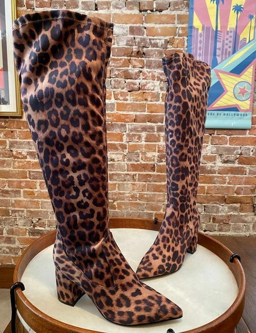 Marc fisher cheap leopard boots