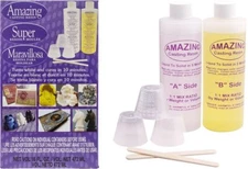 New! Amazing Casting Resin Kit 16 oz Turns White and Cures 10 minutes