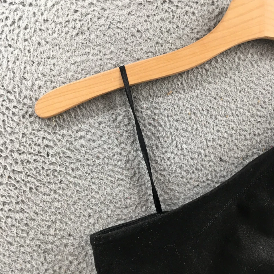 Mini vestido feminino BCBGeneration gola assimétrica M preto pulôver sem mangas - Imagem 3 de 4