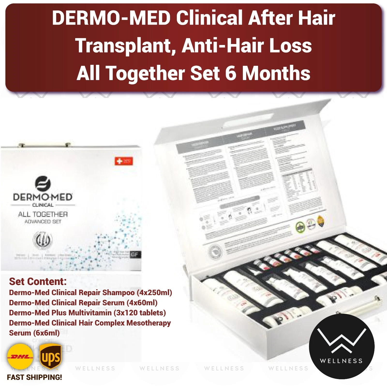 Dermomed Clinical 6 Months Anti Hair Loss All Together Advanced Set