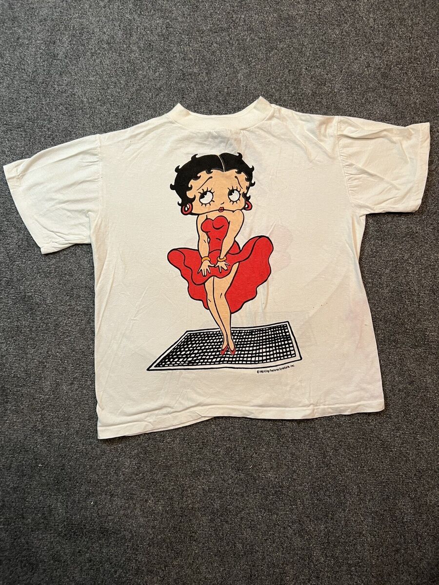 VTG 1985 Betty Boop T-Shirt Size Osfa Single Stitch King VTG 1985 Betty Boop T-Shirt Size Osfa Single Stitch King