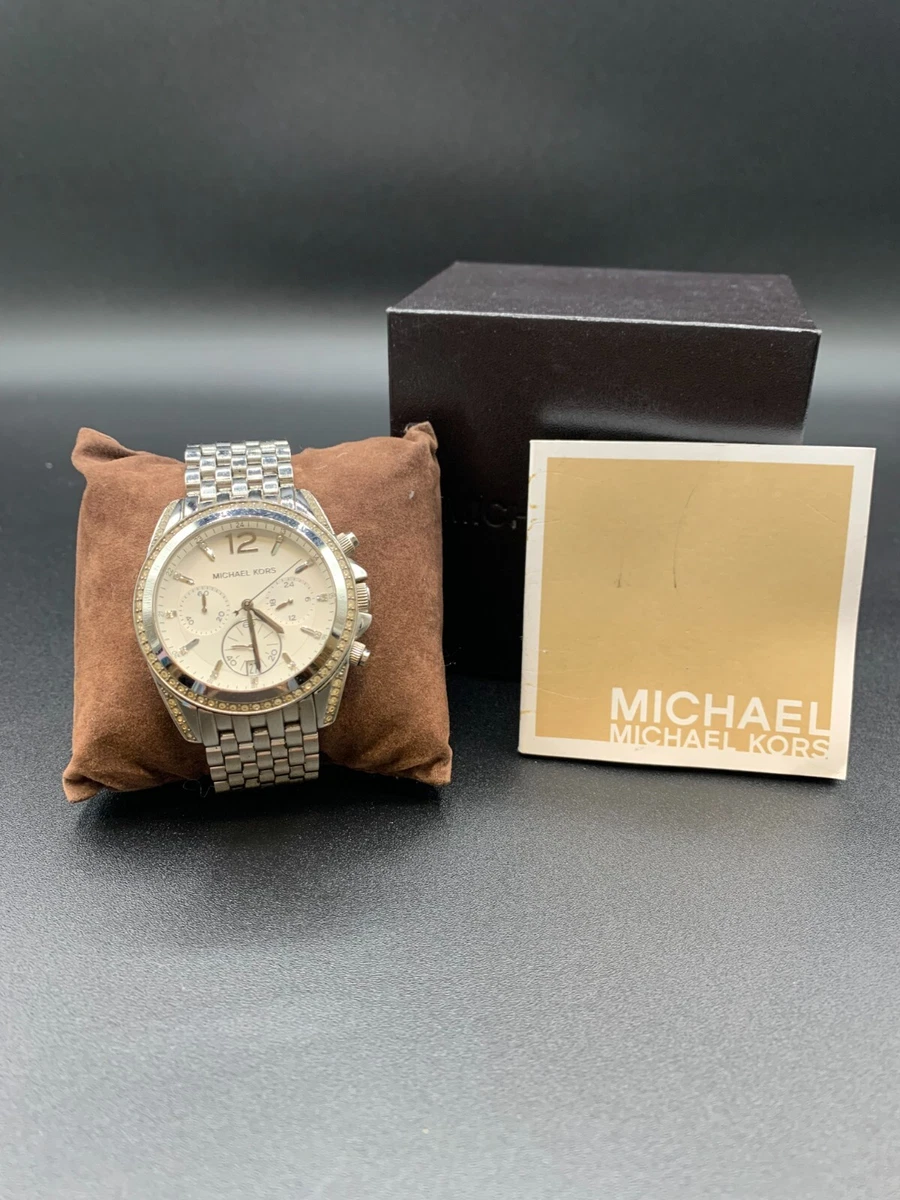 Michael kors best sale white watch women's