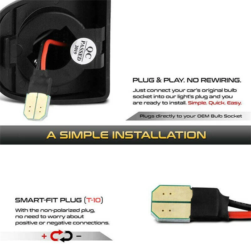 Plug-N-Play LED License Number Plate Light For Chevy Silverado 1500 2500 3500 - Image 2 of 4