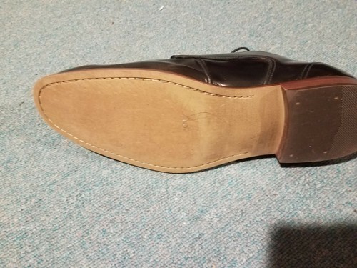Florsheim Plain-Toe Leather Oxford Black 11463 059 Men's size 12D EUC - Picture 5 of 8