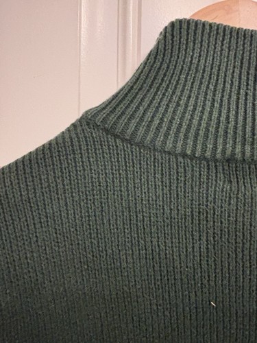 Vintage Polo Ralph Lauren Green Knit Zip Up Sweater Youth XL - Picture 9 of 12