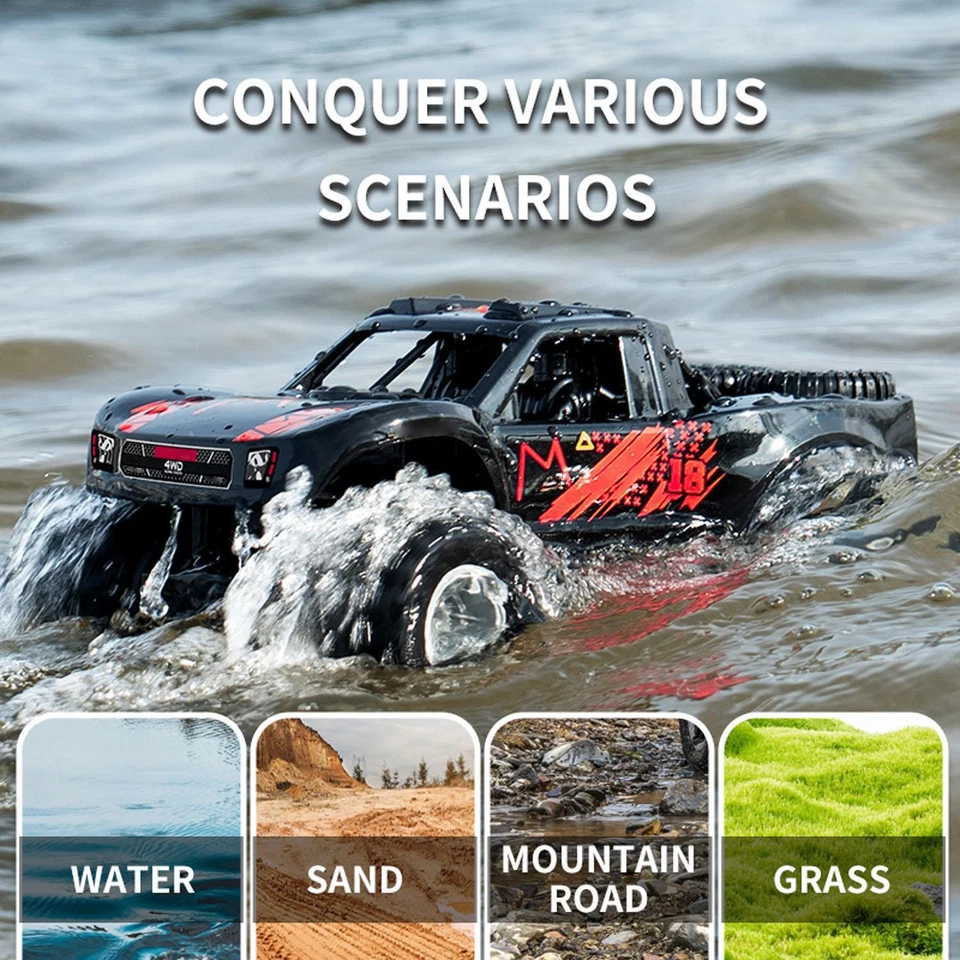 4×4 RC Off Road Vehicle Q156 1/16 360 Rotation Waterproof Stunt Car All Terrain - Image 3 of 4