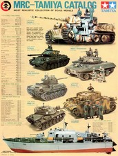 MRC Tamiya Full Color Vintage Catalog Flyer Japan Model Kit Brochure Sheet