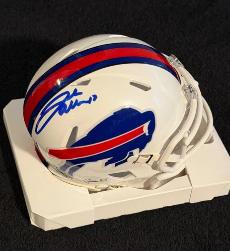 Josh Allen Signed Buffalo Bills Mini Helmet Fanatics COA