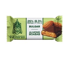 Barre vegan Bulgar Amande et Baobab 25% de protéine BIO The Barbarian
