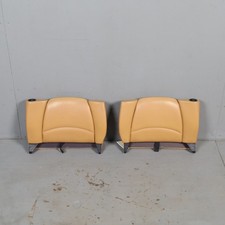 1995-1998 Porsche 911 993 Coupe Rear Seat Backrest Pair Beige Oem Leather 1995-1998 Porsche 911 993 Coupe Rear Seat Backrest Pair Beige Oem Leather