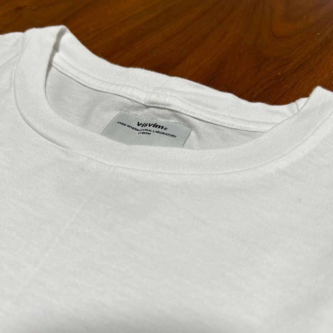 visvim Patchwork Short Sleeve TEE M Used Yellowin… - image 3