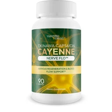 Okinawa Capsaicin Cayenne Nerve Flo - Neuropathy, Memory, & Pressure Supplement