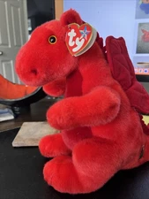 Y Ddraig Goch Ty Beanie Buddy Rare Dragon UK Exclusive MWMT