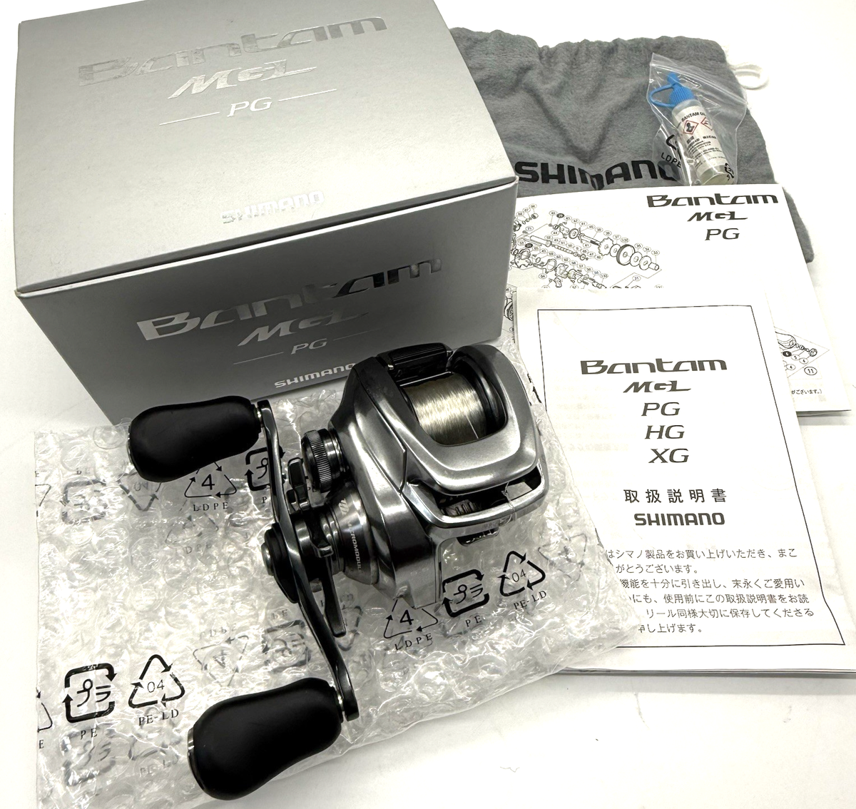 Shimano 18 Bantam MGL PG Right Bait Casting Reel From JAPAN with