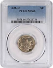 1936-D Buffalo Nickel MS66 PCGS