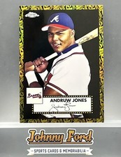 Andruw Jones 2021 Topps Platinum Anniversary 70th Black Gold #08/10 Braves #566