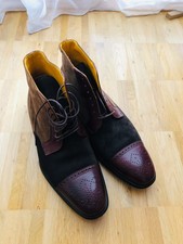 Undandy Herren Schnürstiefel Derby Stiefel Leder EU 43 Handmade neu mit Karton