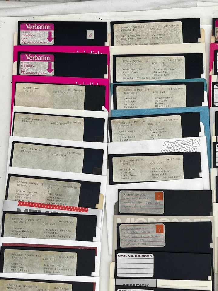 Lote de 70 disquetes vintage de 5,25 pulgadas - marcas mixtas - tal cual / sin probar #21 Foto 2 de 4