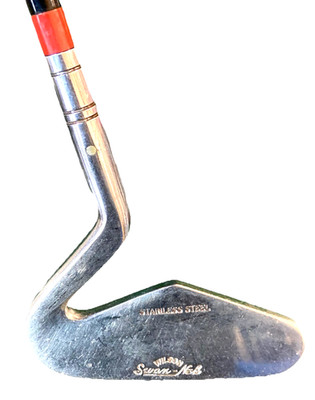 Wilson Swan-Nek Stainless Steel Putter 31.5'' Steel RH Square Leather Grip GRAIL
