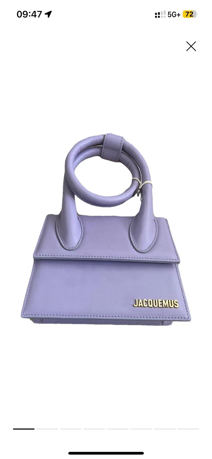 Jacquemus — Jacquemus Le Chiquito Noeud Lilac Bag NWT Mini Top Handle Spring Summer Purse