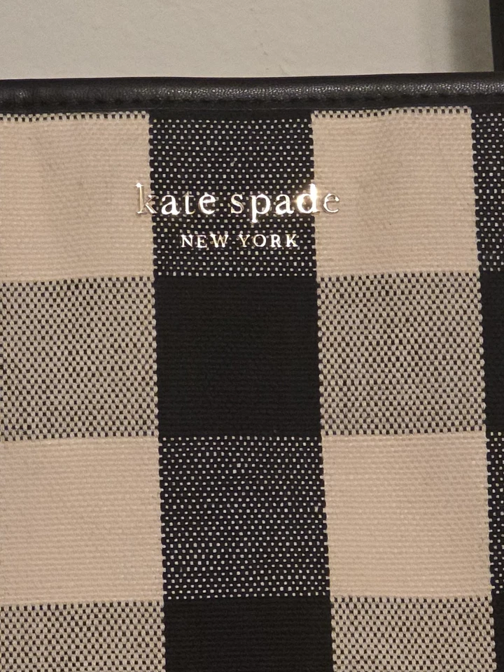 Bolso de Mano Kate Spade Market Gingham Mediano Ver Descripción Foto 2 de 4