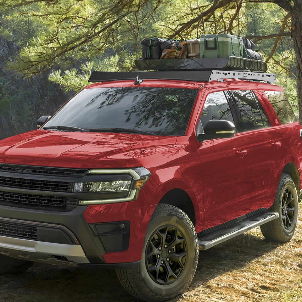 800lbs Steel Roof Rack Cargo Rack Carrier for 2018-2024 2025 Ford Expedition Foto 4 de 4