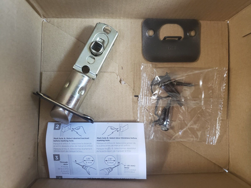 Kwikset SL1000DAL SQT 514 RCAL RCS Safelock Daylon Passage Door Lever Set, Fast - Imagen 4 de 5